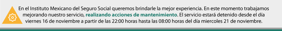Aviso de mantenimiento