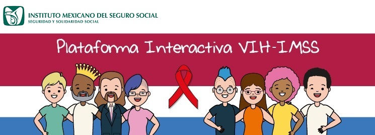 imagen con texto. Página informativa de la Plataforma Interactiva VIH IMSS